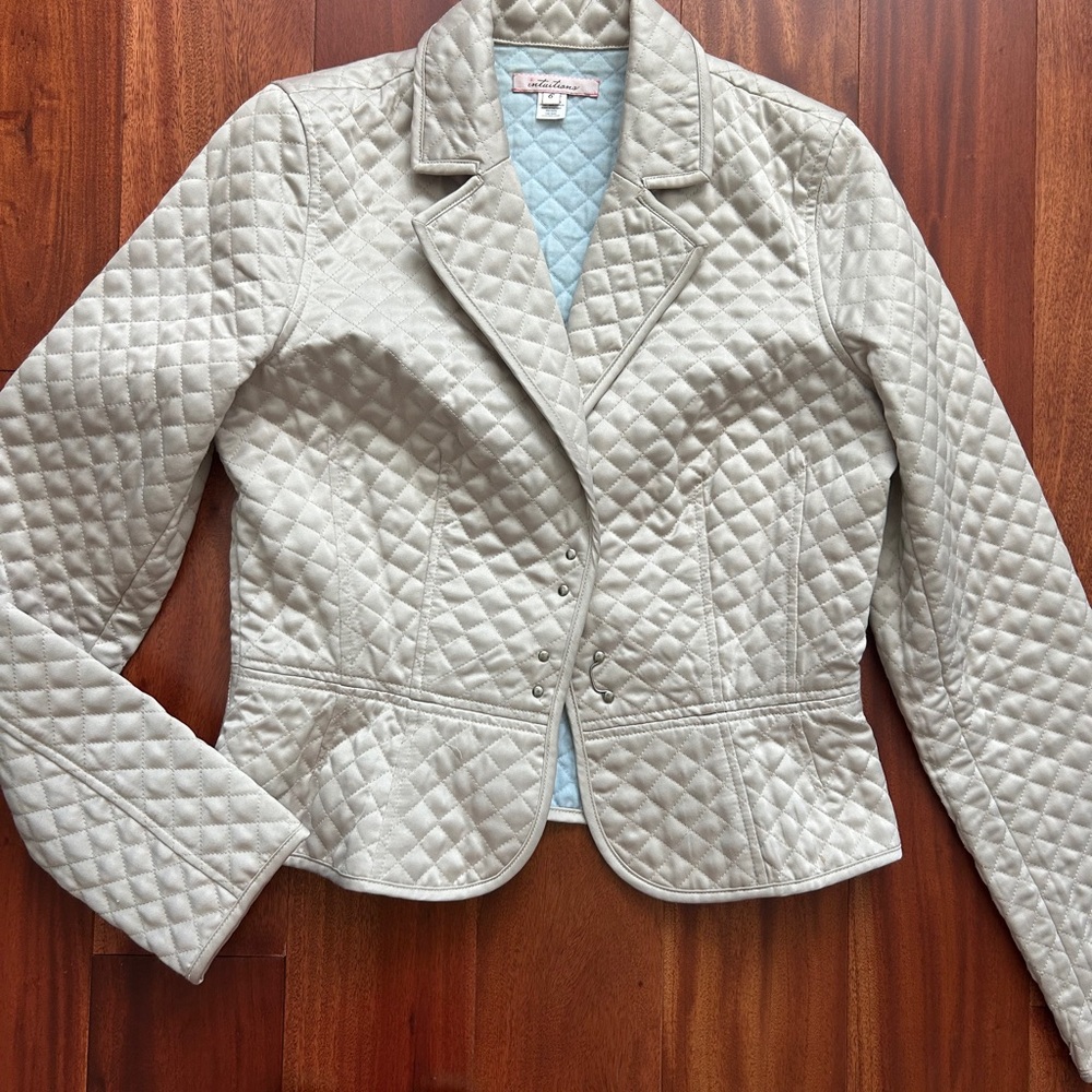 Quilted Women's Jacket in Cream